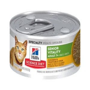 Hill's Science Plan Senior Vitality 7+ Chicken & Vegetable Cat Stew 82g x 12