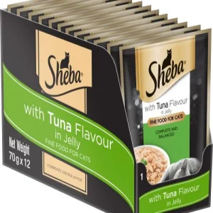 Sheba Tuna in Jelly Wet Cat Food 24 X 70g Pouches