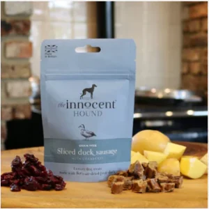 The Innocent Hound Sliced Duck Sausage with Cranberry Treats
