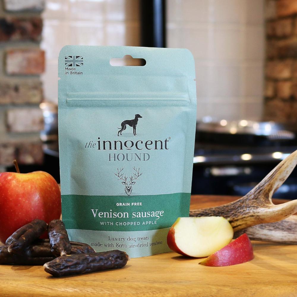 The Innocent Hound Venison Sausages with Apple